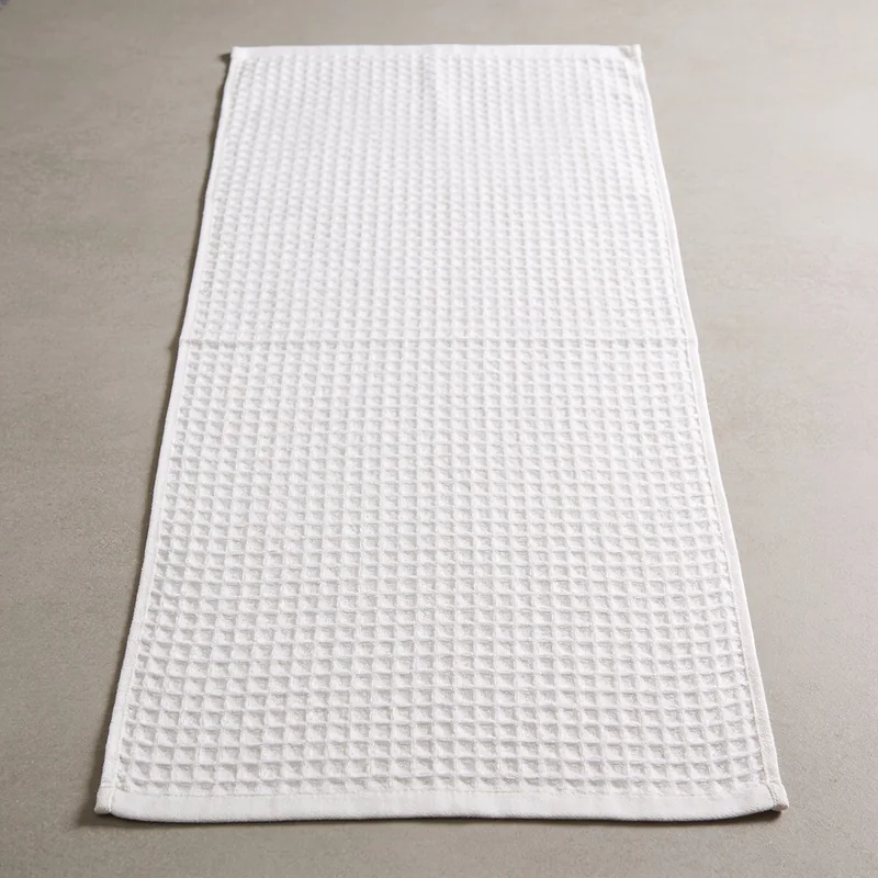 Compact waffle hair towel